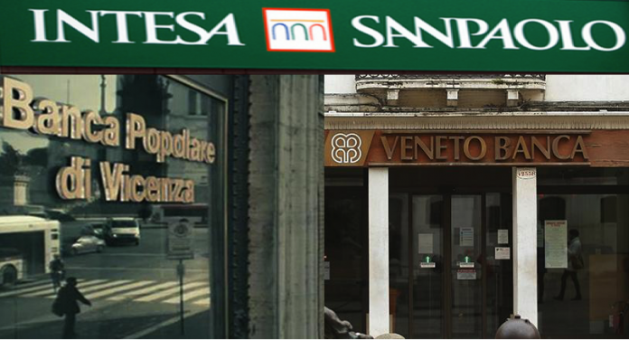 Banca Intesa Sanpaolo acquista a un euro le due banche venete e incassa un super bonus