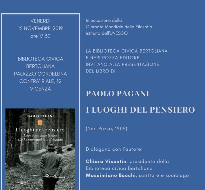 I luoghi del pensiero: Paolo Pagani alla biblioteca Bertoliana - Vicenza Più